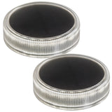 Trillo LED-zonnelamp 0,3 W, schemersensor, transparant, IP65, K 4000, 77175, 2 stuks