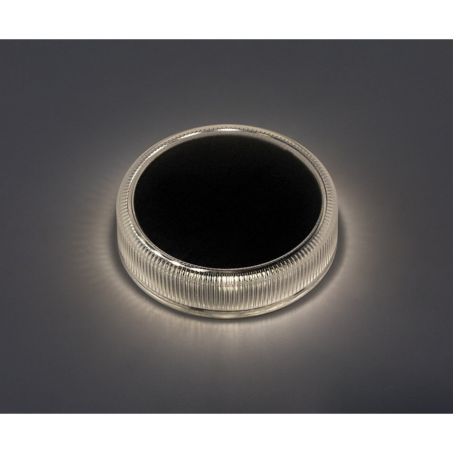 Trillo LED-zonnelamp 0,3 W, schemersensor, transparant, IP65, K 4000, 77175, 4 stuks