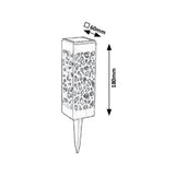 Mora-zonnelamp, 2 lm, beschermingsklasse IP23, kleur zwart, LED 0,16 W, 8949, 2 stuks
