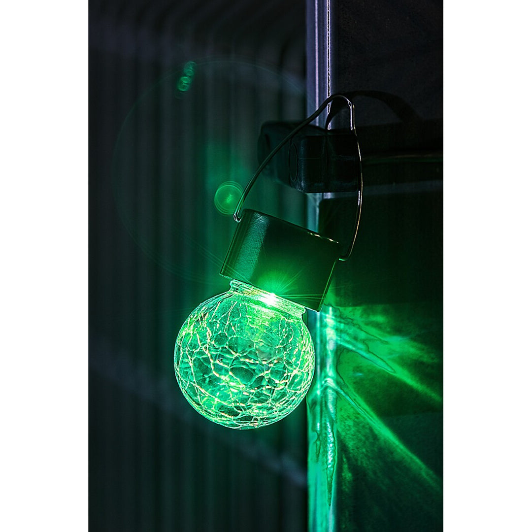 Rabalux Yola-zonnelamp, 1 lm, IP44, kleur satijnchroom, LED 0,06 W, 7850, 2 stuks