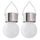 Rabalux Yola-zonnelamp, 1 lm, IP44, kleur satijnchroom, LED 0,06 W, 7850, 2 stuks