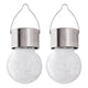 Rabalux Yola-zonnelamp, 1 lm, IP44, kleur satijnchroom, LED 0,06 W, 7850, 2 stuks