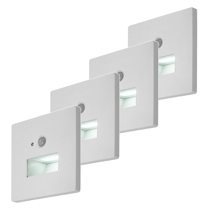 Lunca LED-lamp 1 W IP20 wit 3000, 4500, 6500 K bewegingssensor, lichtsensor, 77198, 4 stuks