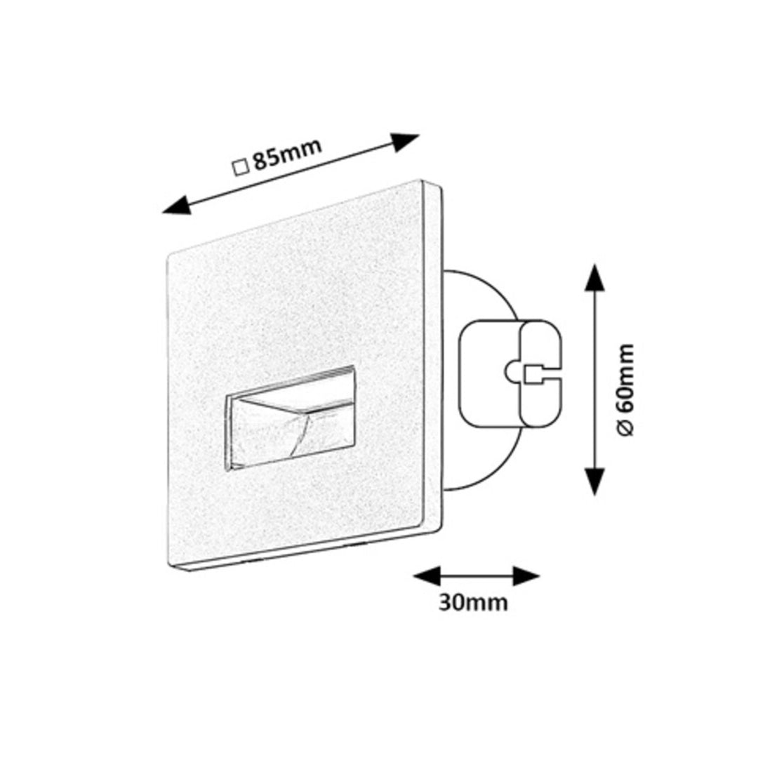Lunca LED-lamp 1 W, IP20, zwart, instelbare lichtkleur 3000, 4500, 6500 K, 77195, 4 stuks