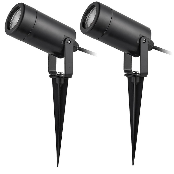 Rabalux Krobia grondlamp, IP65, kleur: zwart, GU10-fitting, max. 4 W, 7814, 2 stuks