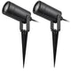 Rabalux Krobia grondlamp, IP65, kleur: zwart, GU10-fitting, max. 4 W, 7814, 2 stuks