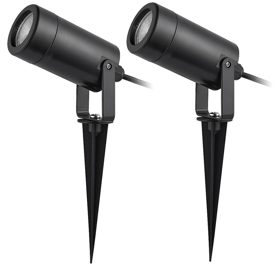 Rabalux Krobia grondlamp, IP65, kleur: zwart, GU10-fitting, max. 4 W, 7814, 2 stuks