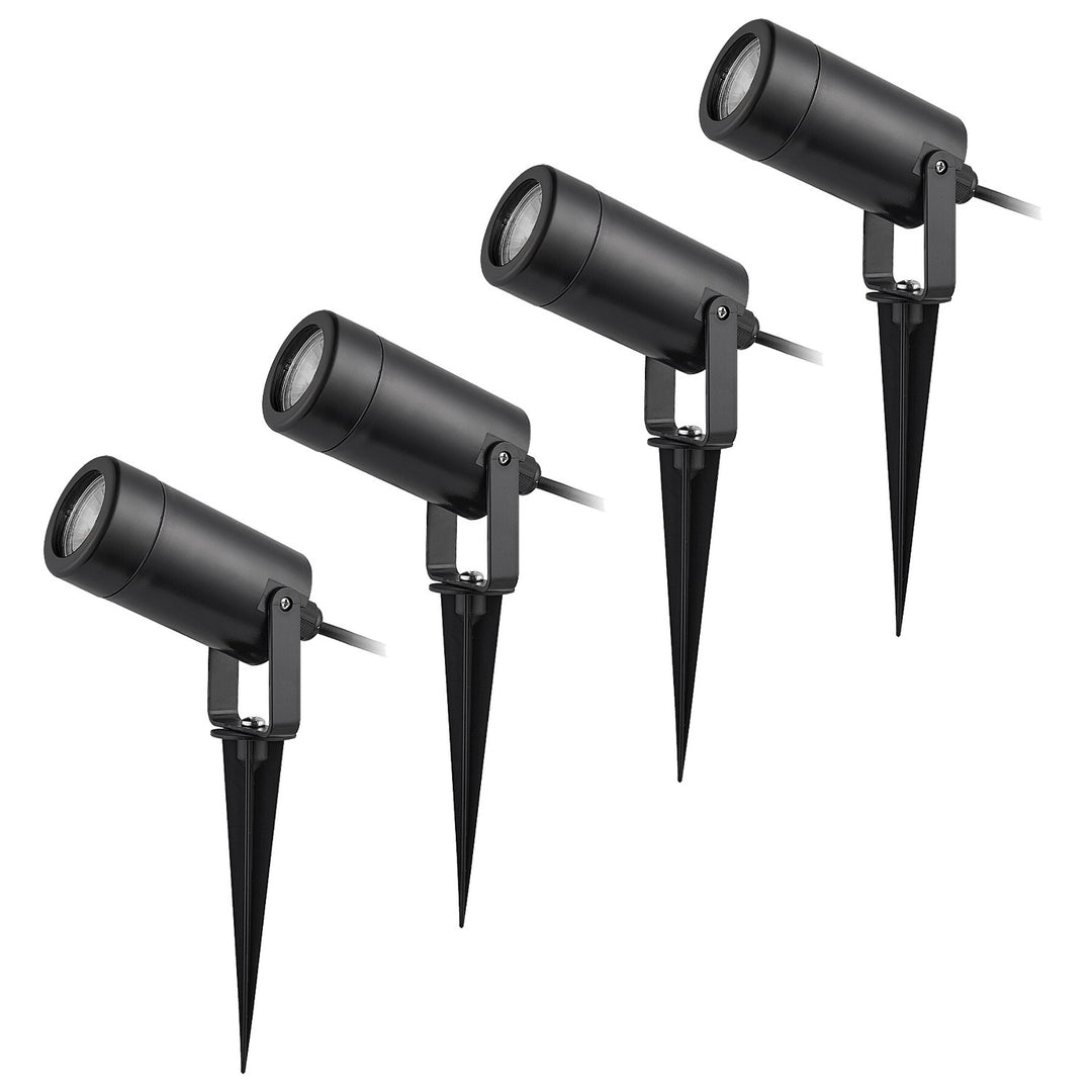Rabalux Krobia grondlamp, IP65, kleur: zwart, GU10-fitting, max. 4 W, 7814, 4 stuks