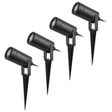 Rabalux Krobia grondlamp, IP65, kleur: zwart, GU10-fitting, max. 4 W, 7814, 4 stuks
