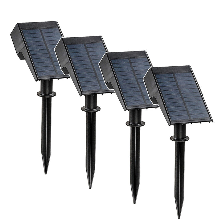 Rabalux Nantes-zonnelamp, 50 LM IP65, zwart, LED 0,5 W, 77088, 4 stuks