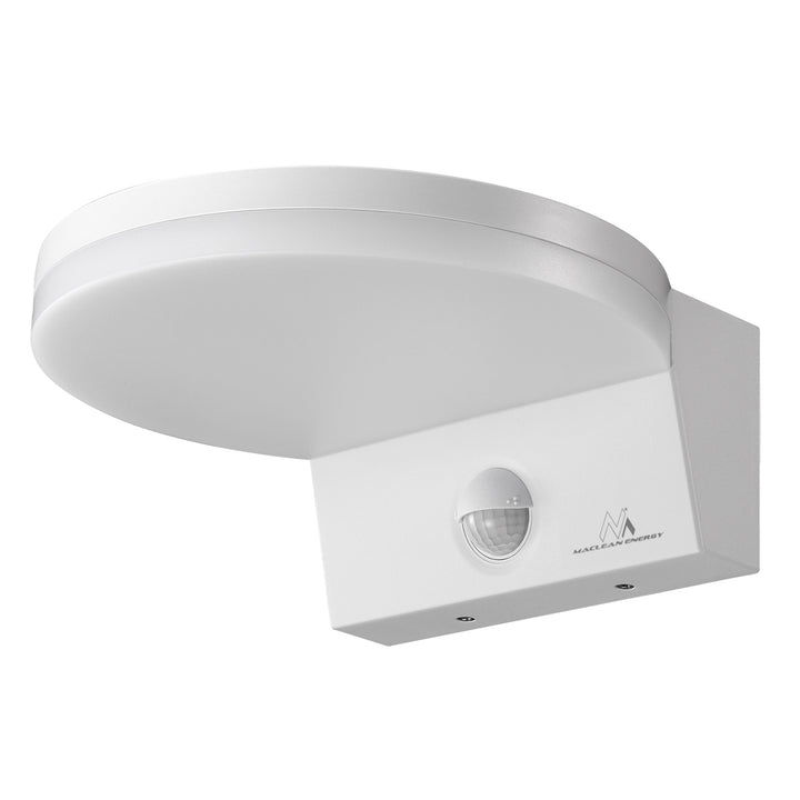 Maclean LED-lamp met bewegingssensor, PIR-bewegingssensor, kleur: wit, 15 W, IP65, 1560 lm, neutraal wit (4000 K) MCE344 W, 2 stuks