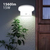 Maclean LED-lamp met bewegingssensor, PIR-bewegingssensor, kleur: wit, 15 W, IP65, 1560 lm, neutraal wit (4000 K) MCE344 W, 2 stuks
