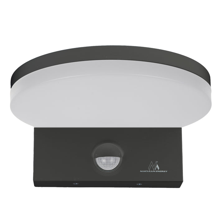 Maclean LED-lamp met bewegingssensor, PIR-bewegingssensor, kleur grijs, 15 W, IP65, 1560 lm, neutraal wit (4000 K) MCE344 GR, 2 stuks