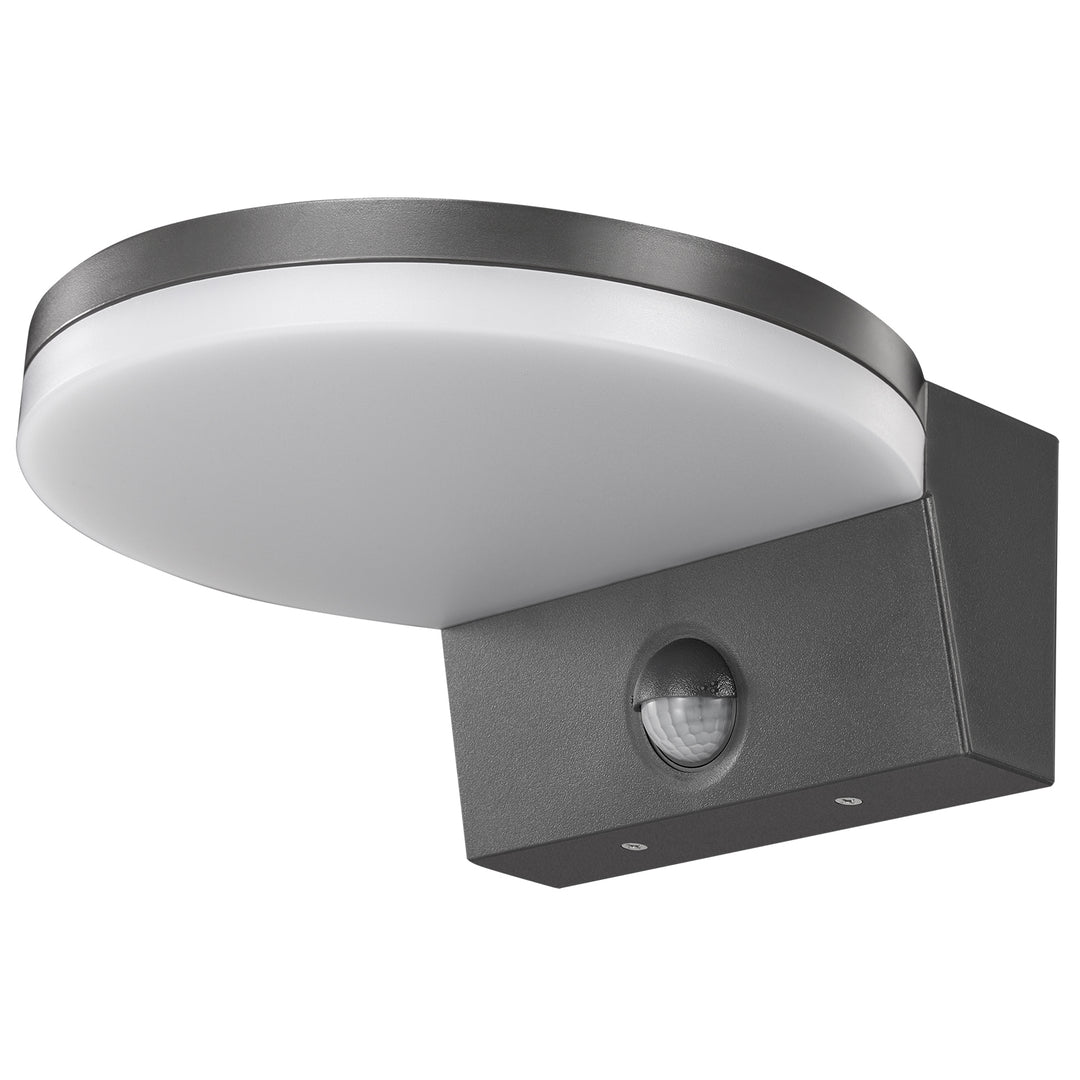 Maclean LED-lamp met bewegingssensor, PIR-bewegingssensor, kleur grijs, 15 W, IP65, 1560 lm, neutraal wit (4000 K) MCE344 GR, 2 stuks