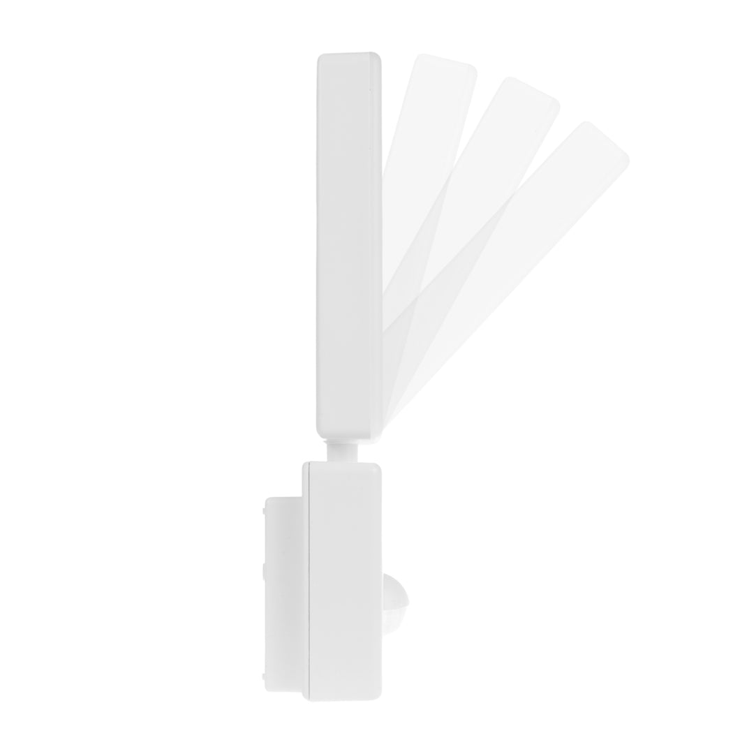 Maclean LED-lamp met bewegingssensor, PIR-bewegingssensor, kleur: wit, 10 W, IP65, 800 lm, neutraal wit (4000 K) MCE516 W, 2 stuks