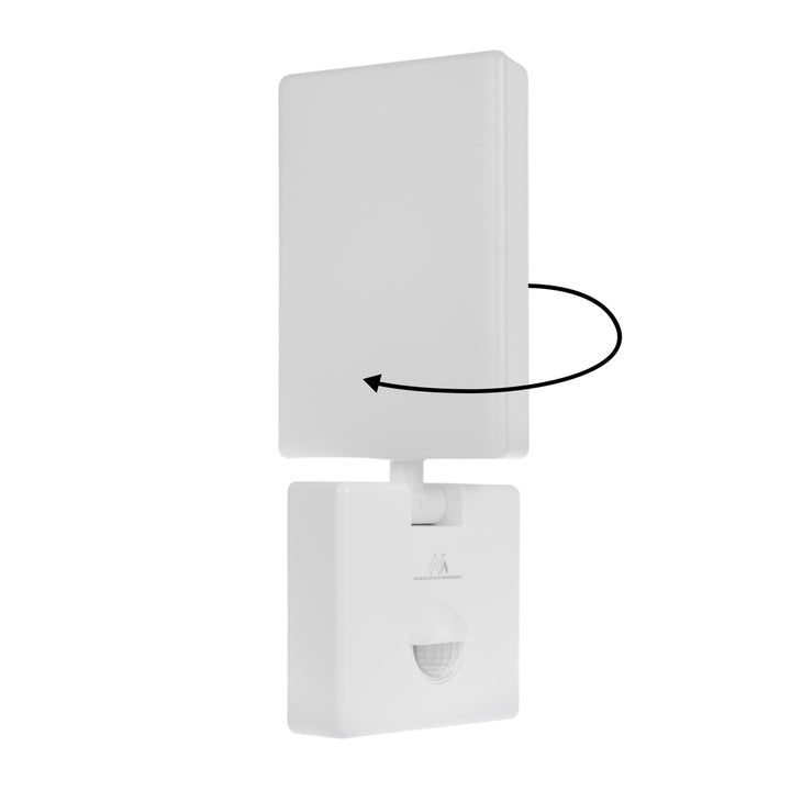 Maclean LED-lamp met bewegingssensor, PIR-bewegingssensor, kleur: wit, 10 W, IP65, 800 lm, neutraal wit (4000 K) MCE516 W, 2 stuks