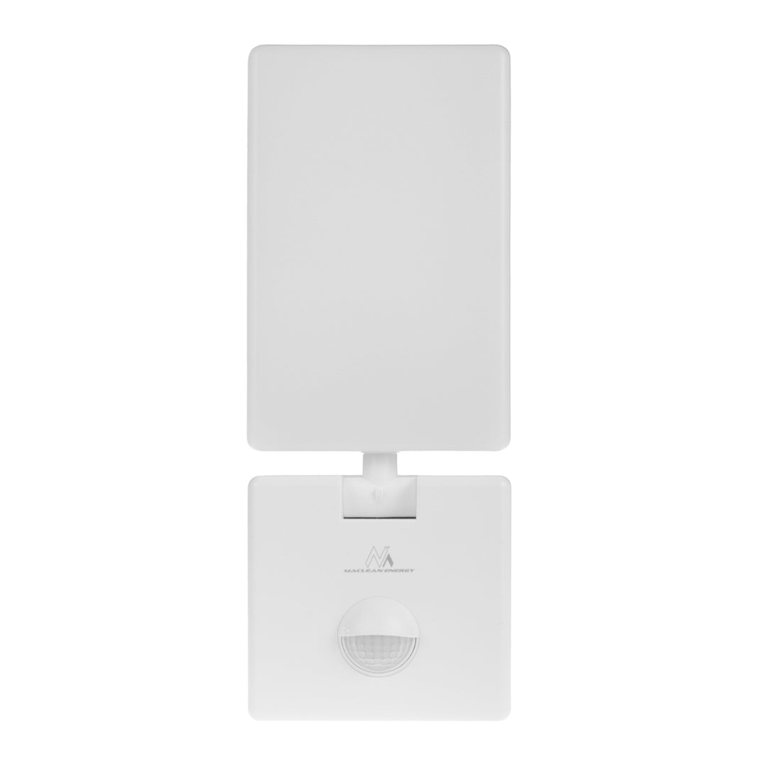 Maclean LED-lamp met bewegingssensor, PIR-bewegingssensor, kleur: wit, 10 W, IP65, 800 lm, neutraal wit (4000 K) MCE516 W, 2 stuks