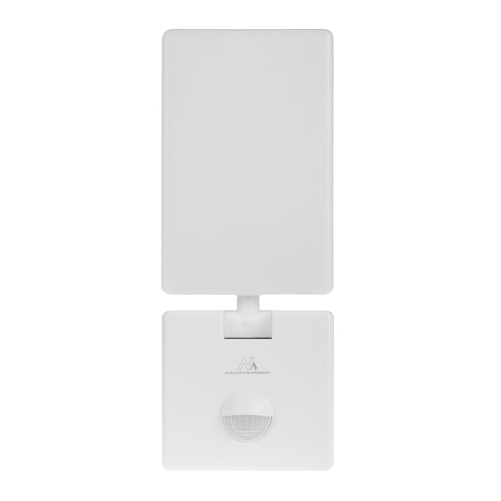 Maclean LED-lamp met bewegingssensor, PIR-bewegingssensor, kleur: wit, 10 W, IP65, 800 lm, neutraal wit (4000 K) MCE516 W, 2 stuks