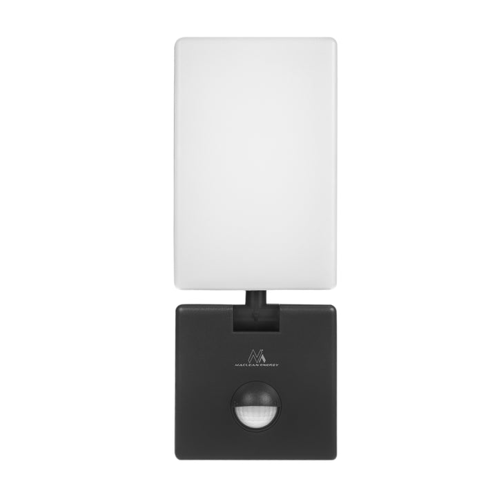 Maclean LED-lamp met bewegingssensor, PIR-bewegingssensor, kleur: zwart, 10 W, IP65, 800 lm, neutraal wit (4000 K) MCE516 B, 2 stuks