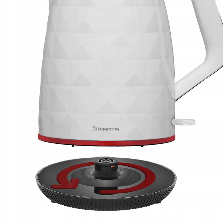 Manta ORISA draadloze waterkoker 1,7 l 2200 W wit