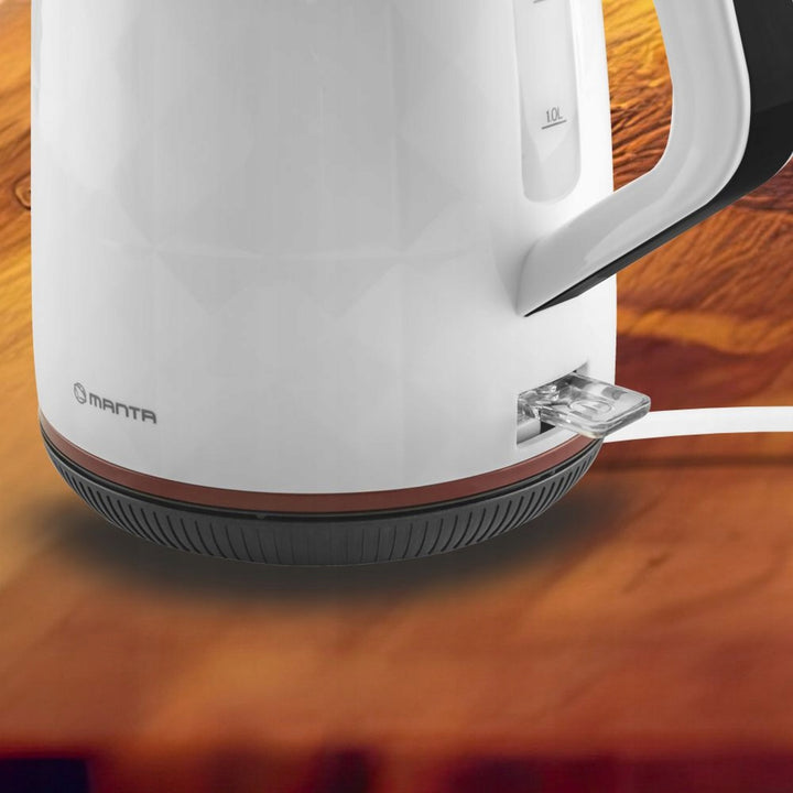 Manta ORISA draadloze waterkoker 1,7 l 2200 W wit
