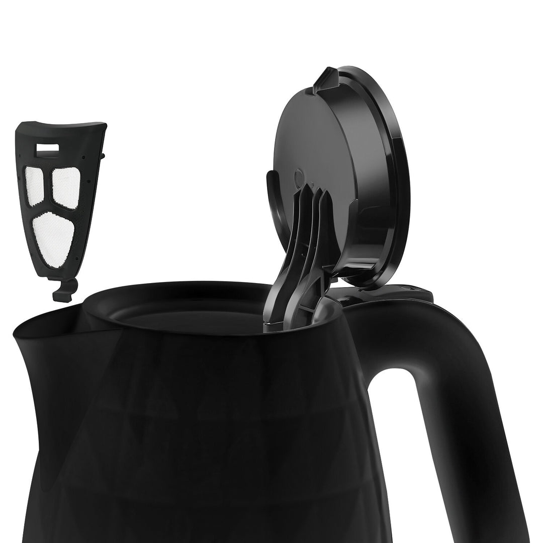 Manta ORISA draadloze waterkoker, 1,7 l, 2200 W, zwart