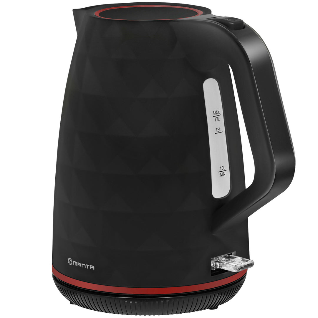 Manta ORISA draadloze waterkoker, 1,7 l, 2200 W, zwart