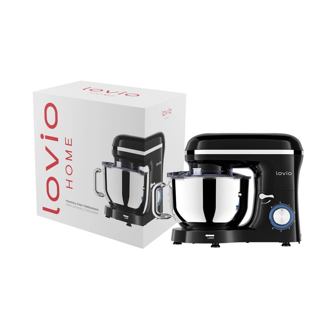 Lovio ChefAssistant planetaire mixer, zwart, LVSTM01BK