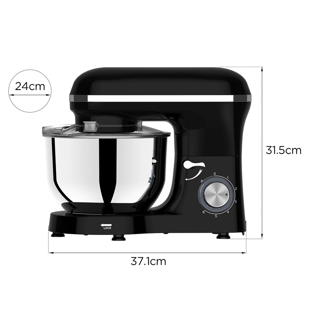 Lovio ChefAssistant planetaire mixer, zwart, LVSTM01BK