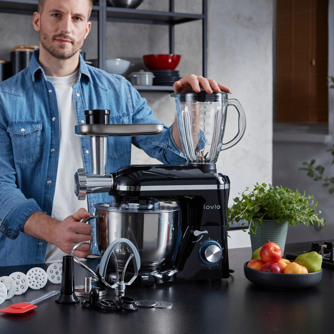 Lovio ChefAssistant Plus planeetmixer, zwart LVSTM02PBK