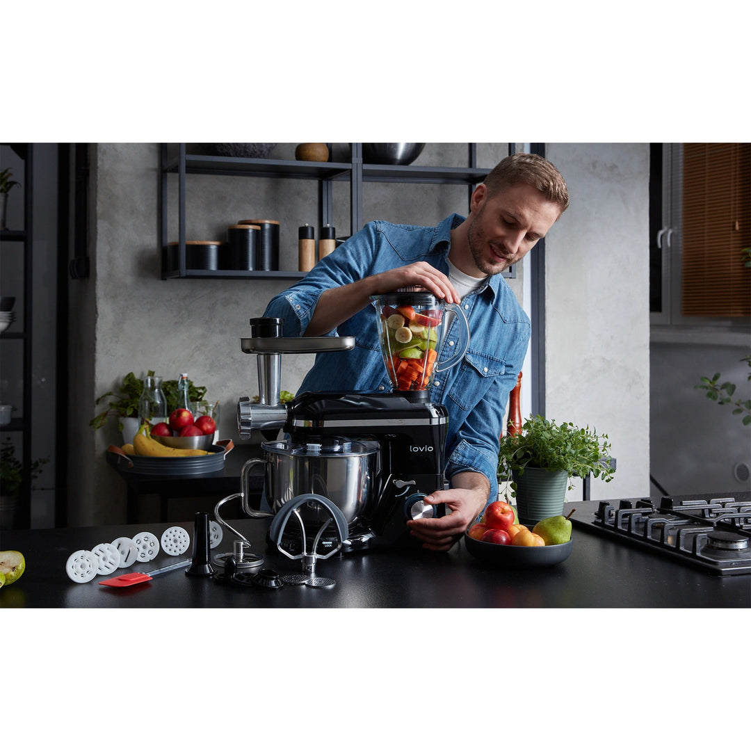 Lovio ChefAssistant Plus planeetmixer, zwart LVSTM02PBK