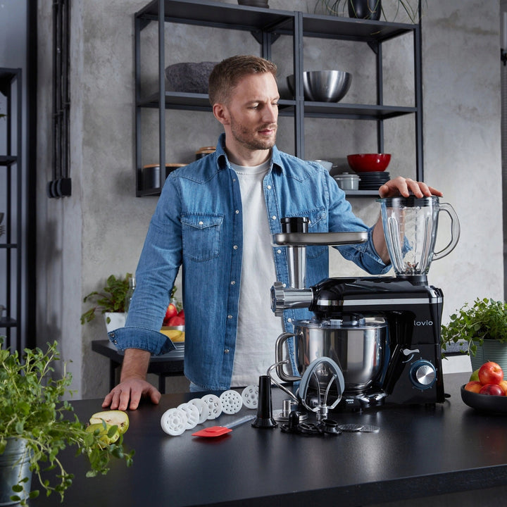 Lovio ChefAssistant Plus planeetmixer, zwart LVSTM02PBK