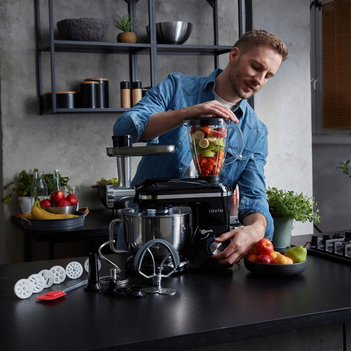 Lovio ChefAssistant Plus planeetmixer, zwart LVSTM02PBK