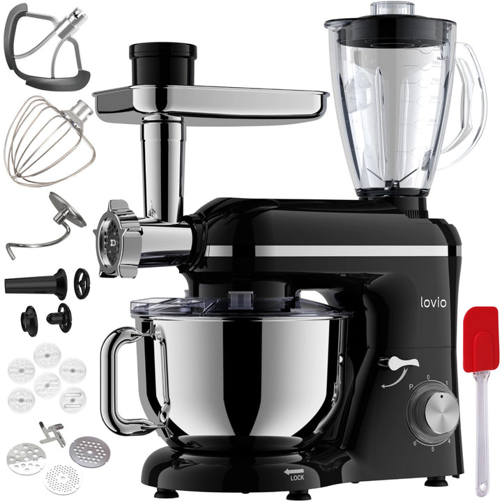 Lovio ChefAssistant Plus planeetmixer, zwart LVSTM02PBK
