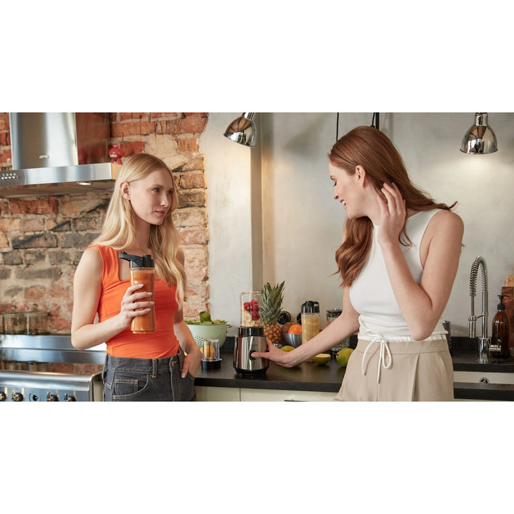 LOVIO LVJBL001 staafmixer, vermogen 500 W, glazen beker van 600 ml, 3 flessen