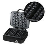 LOVIO PerfectCrisp-wafelijzer, 2 grote wafels, 1500 W, 6 bakstanden, LVWF002BK
