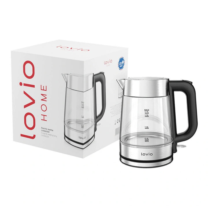 Lovio LVGEK001 draadloze elektrische glazen waterkoker