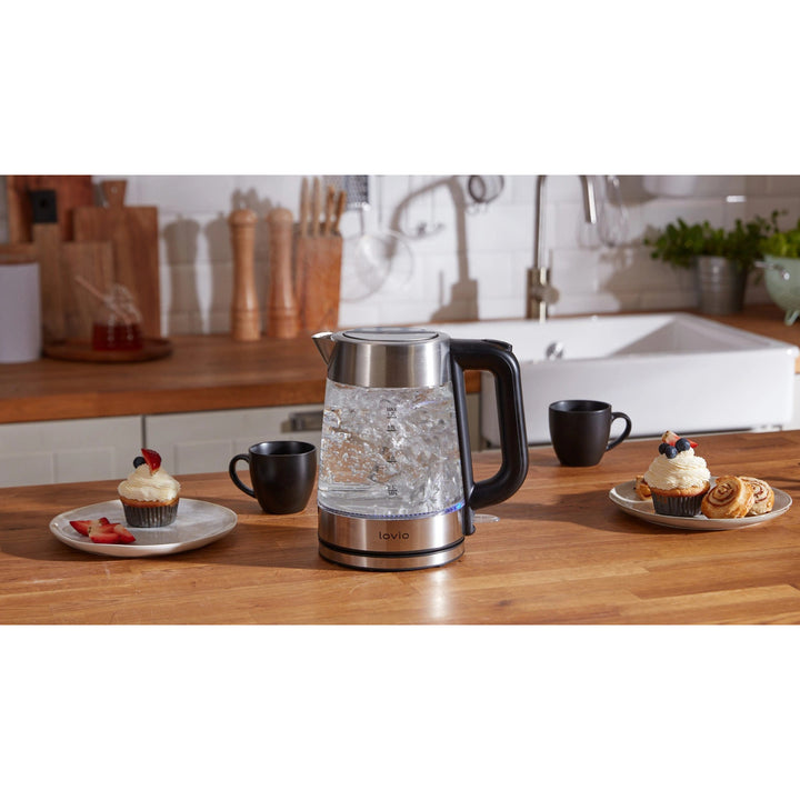 Lovio LVGEK001 draadloze elektrische glazen waterkoker