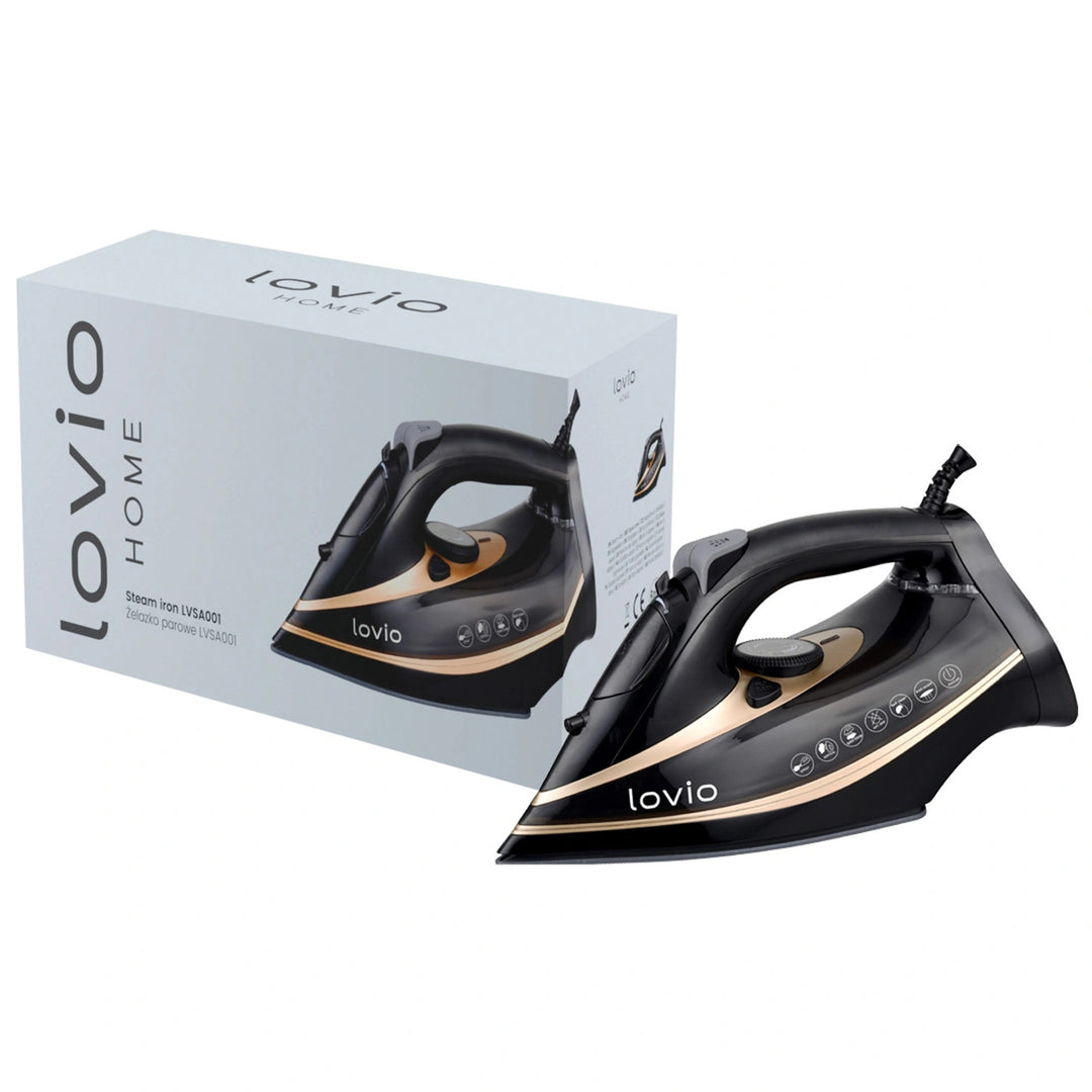 LOVIO LVSA001 handstoomstrijkijzer met keramische zool