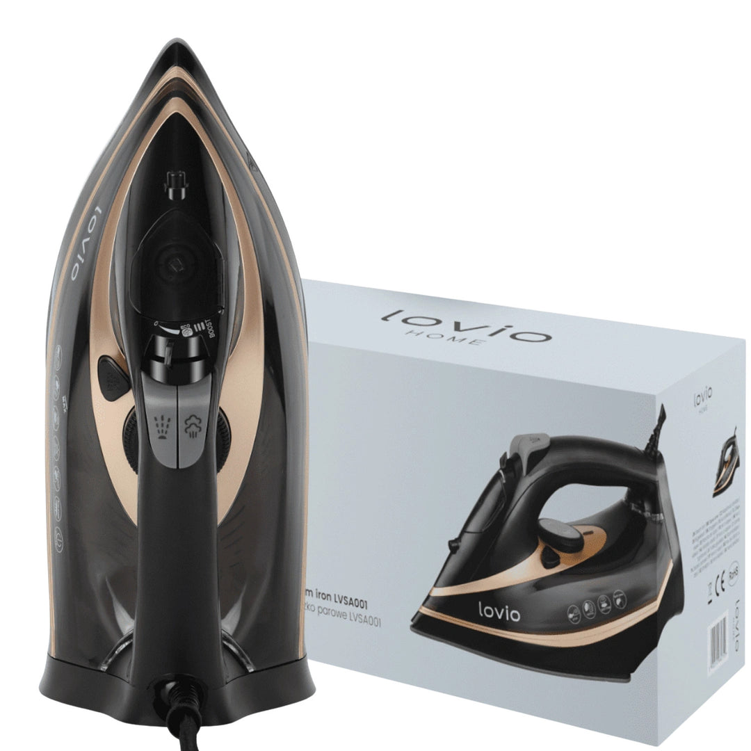 LOVIO LVSA001 handstoomstrijkijzer met keramische zool