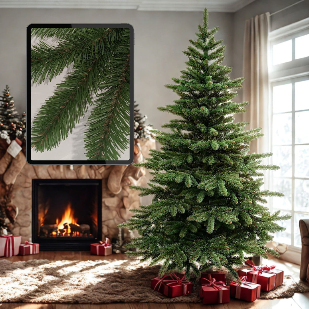 Kunstkerstboom, Spaanse spar, PVC, hoogte 250 cm, metalen standaard
