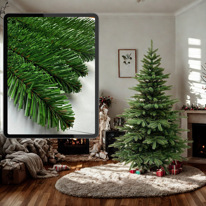 Kunstkerstboom, Spaanse spar, PVC, hoogte 250 cm, metalen standaard