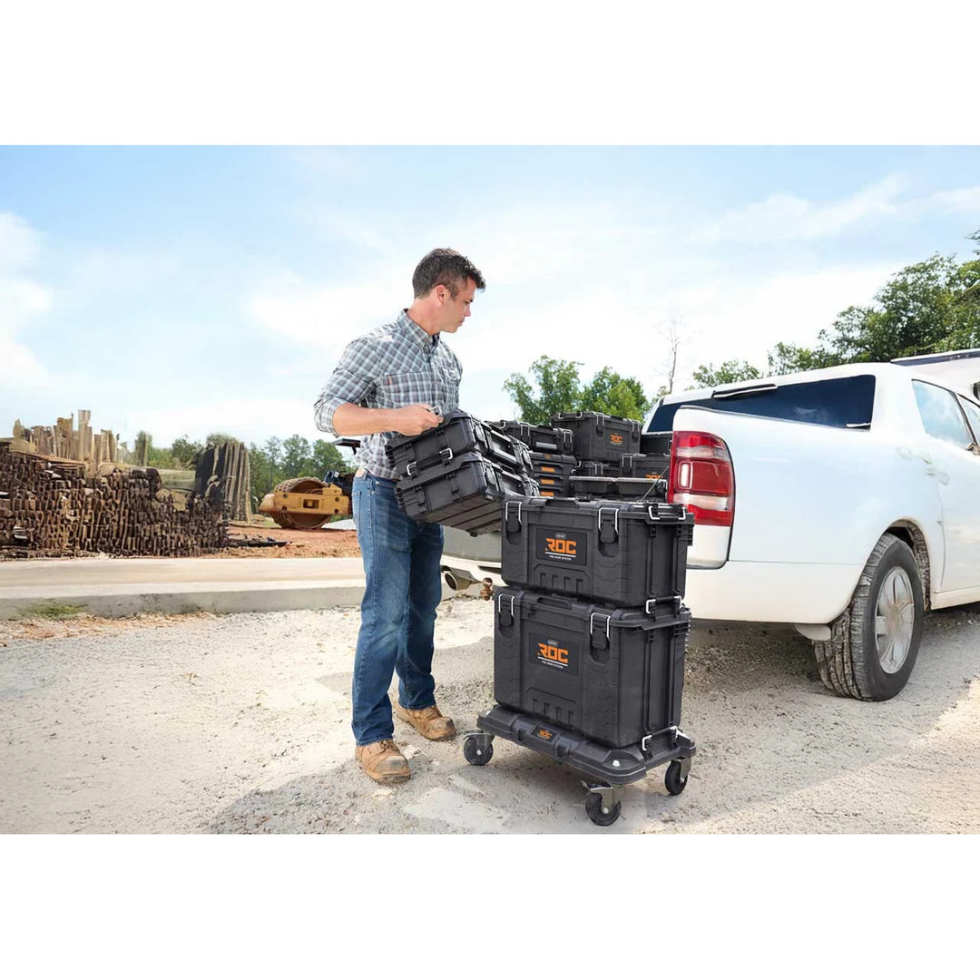 Keter Roc Pro Gear transportplatform, kleur: zwart, modulair systeem, draagvermogen tot 145 kg, 262828