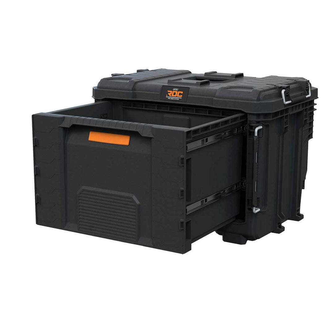 Keter ROC Pro Gear 2.0 XL gereedschapskist, met één grote lade, transportbeveiliging, kan aan de muur worden opgehangen, modulair ontwerp, 271384