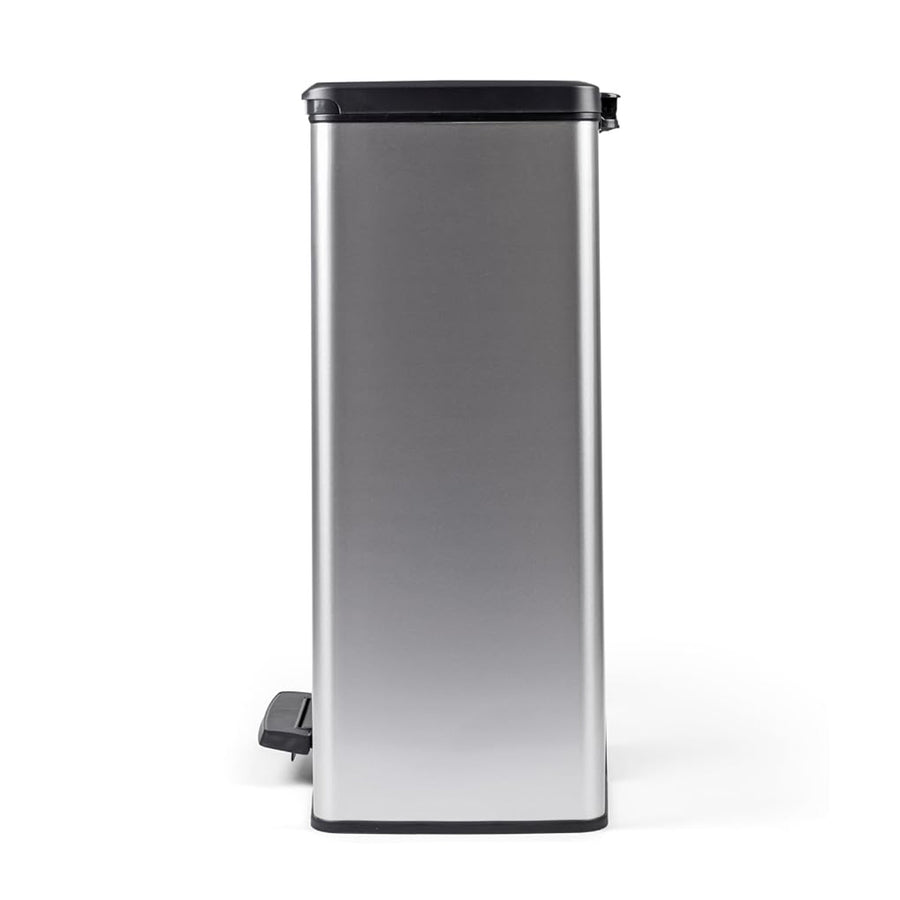 Curver-afvalbak met pedaal, 2x26L, gemetalliseerd, zilverkleurig, 251002