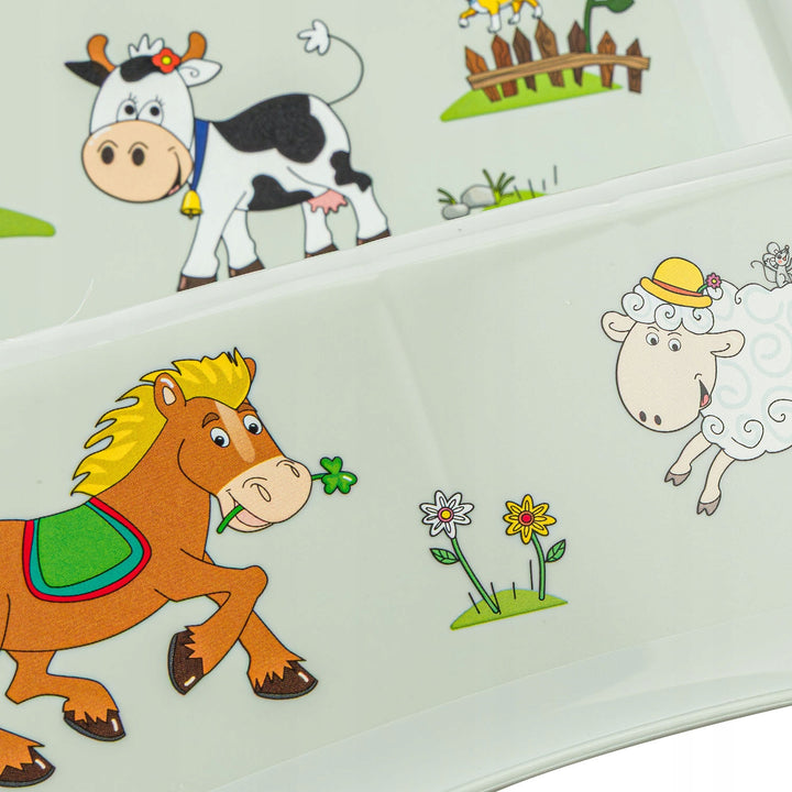 Keeeper kinderstapje met twee treden, met antislipfunctie, serie "Funny Farm", draagvermogen tot 120 kg, 1003132006300
