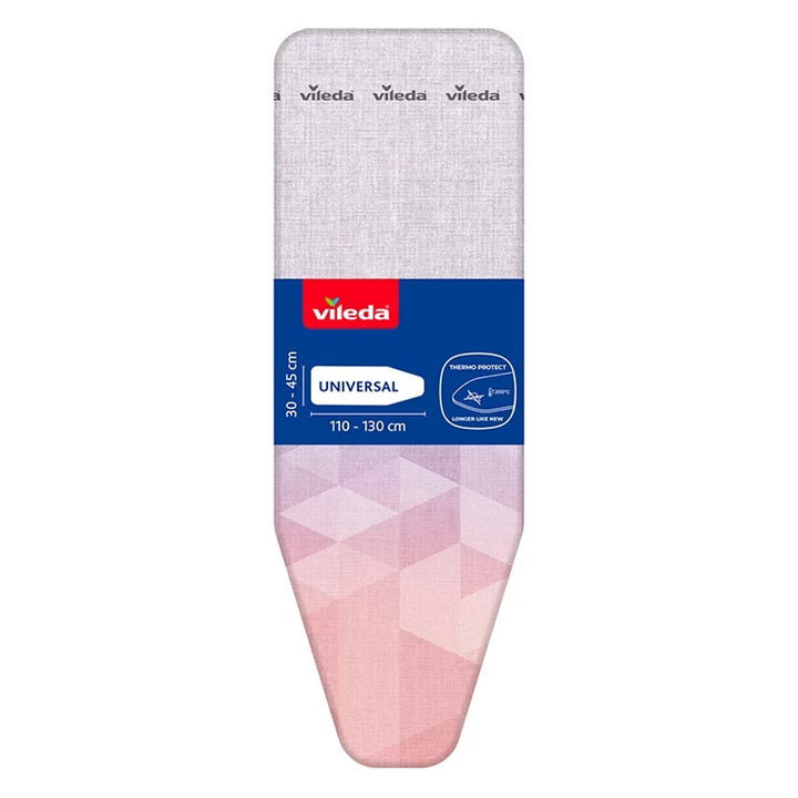 Vileda Diamond strijkplankhoes, lengte 110-130 cm, hittebestendig, Quick Fix-systeem, 142468