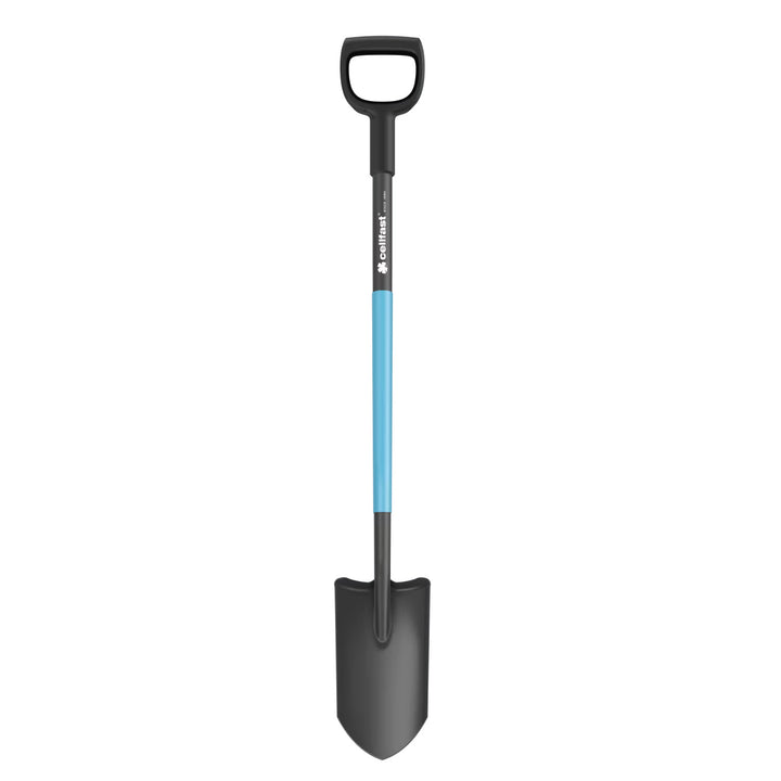 Kwekerij-/drainagespade, geharde, geslepen kop, ergonomische steel, lengte 129 cm, Cellfast, CELLPRO