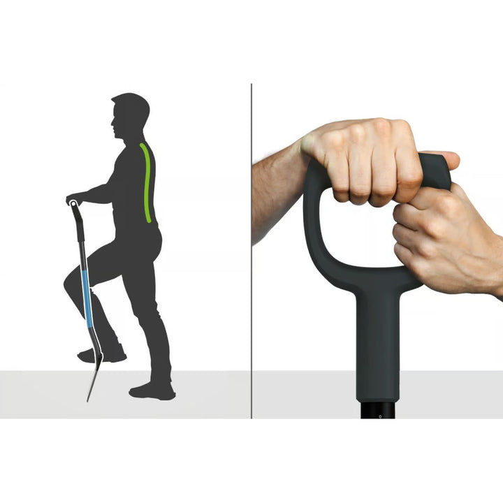 Kwekerij-/drainagespade, geharde, geslepen kop, ergonomische steel, lengte 129 cm, Cellfast, CELLPRO