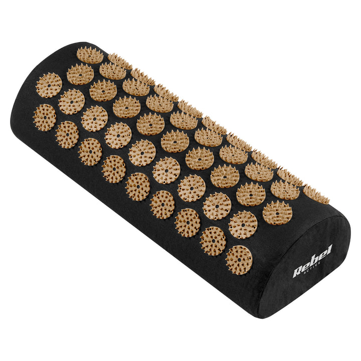 Gezondheidsmat met acupressuurnaalden en kussen, 110 x 42 cm, XL, gouden naalden, Rebel Active